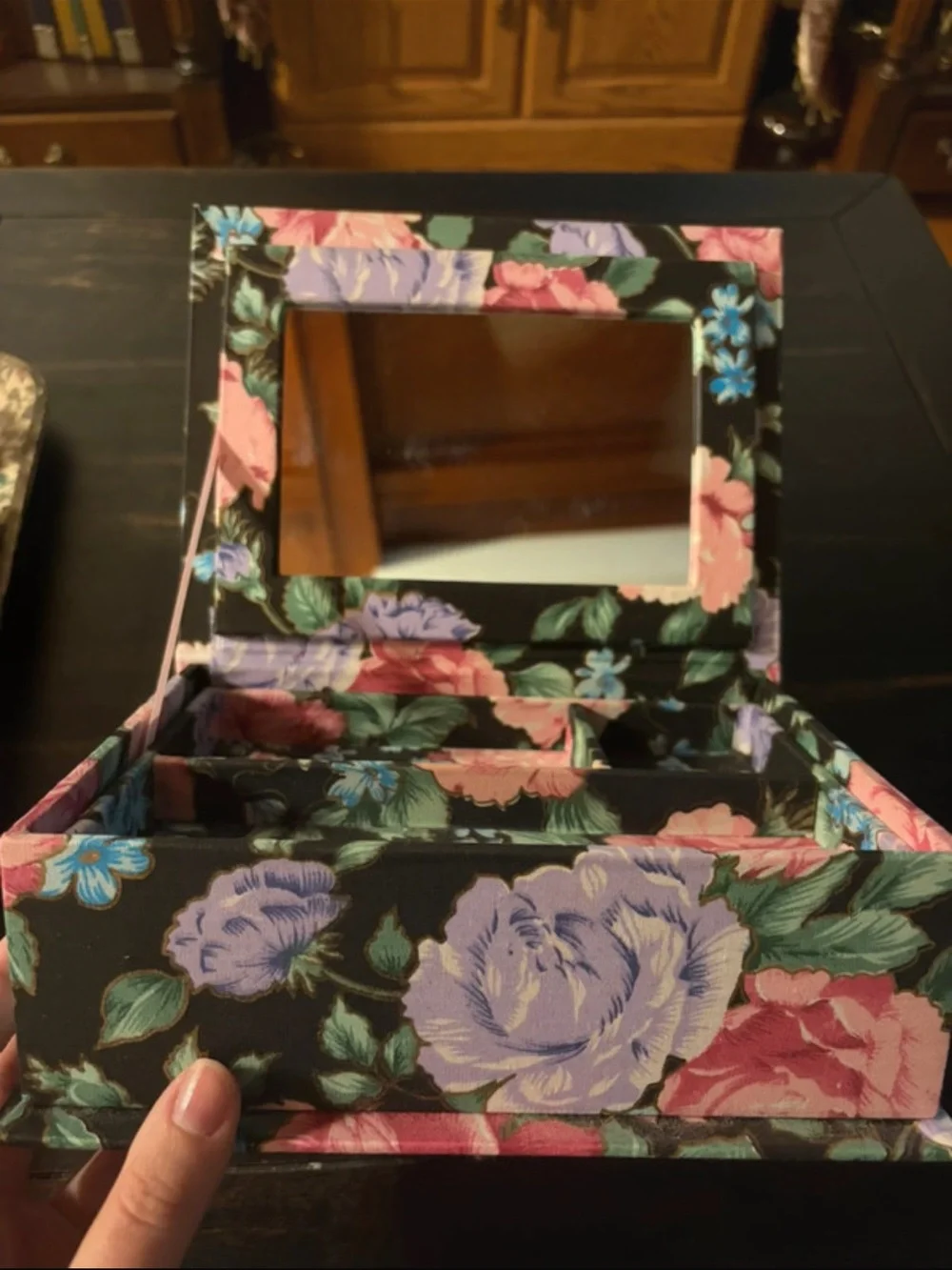 Vintage Floral Jewelry Box